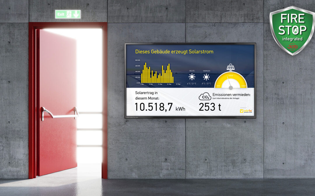 Solar-Display und Brandschutz-Monitor