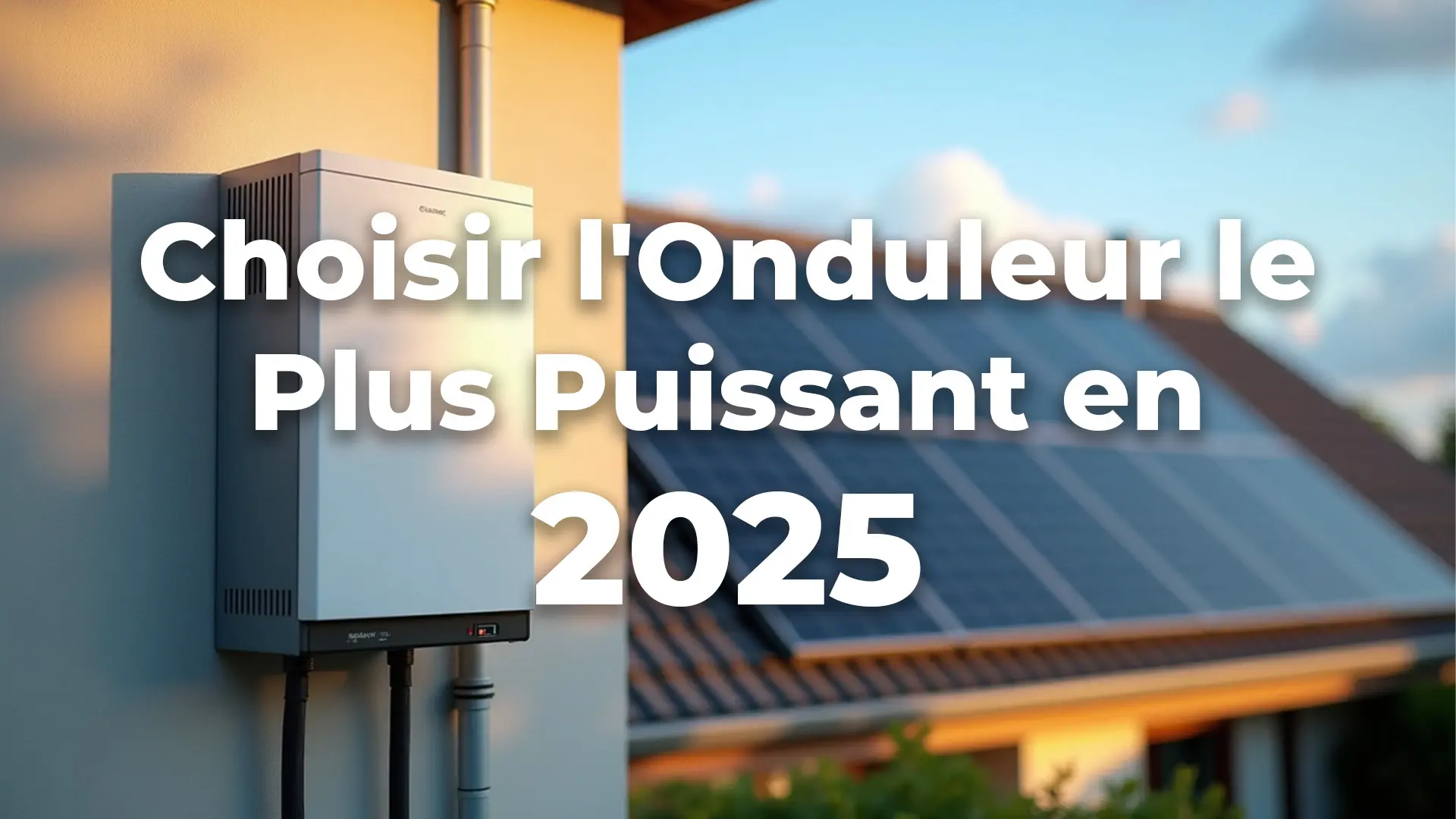 Onduleur présentant un problème et affichant une alerte